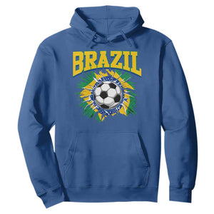 Brazil Soccer Fan Hoodie Brazilian Football Game Day Fan