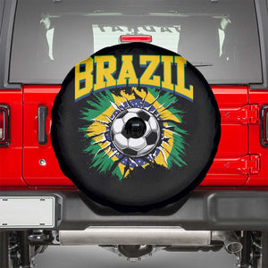 Brazil Soccer Fan Spare Tire Cover Brazilian Football Game Day Fan