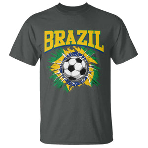 Brazil Soccer Fan T Shirt Brazilian Football Game Day Fan