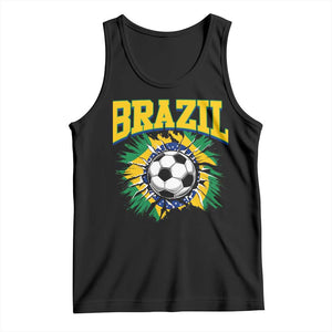 Brazil Soccer Fan Tank Top Brazilian Football Game Day Fan