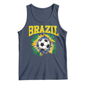 Brazil Soccer Fan Tank Top Brazilian Football Game Day Fan