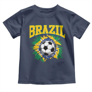 Brazil Soccer Fan Toddler T Shirt Brazilian Football Game Day Fan