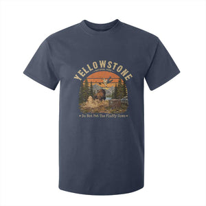 Yellowstone Do Not Pet The Fluffy Cows T Shirt For Kid Funny Bison Meme Wildlife Lover Gift