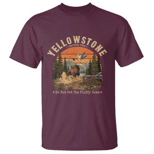 Yellowstone Do Not Pet The Fluffy Cows T Shirt Funny Bison Meme Wildlife Lover Gift