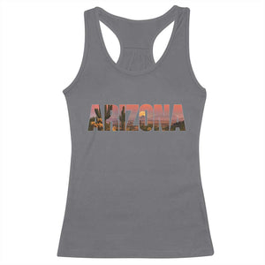 Arizona Photo Landscape Cactus Dessert Mountains Nature Racerback Tank Top