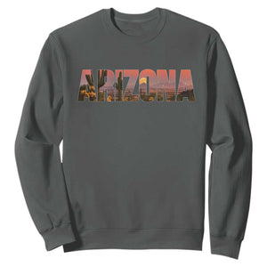 Arizona Photo Landscape Cactus Dessert Mountains Nature Sweatshirt