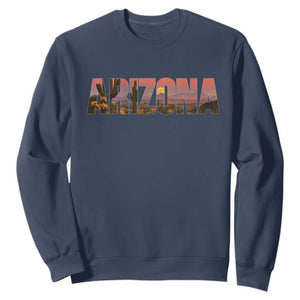 Arizona Photo Landscape Cactus Dessert Mountains Nature Sweatshirt