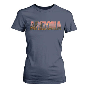 Arizona Photo Landscape Cactus Dessert Mountains Nature T Shirt For Women