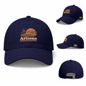 Arizona Desert Sunset Saguaro Cactus Mountains Nature Lover Baseball Cap