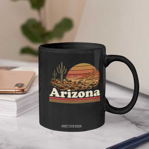Arizona Desert Sunset Saguaro Cactus Mountains Nature Lover Coffee Mug