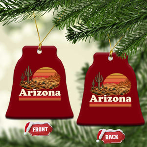 Arizona Desert Sunset Saguaro Cactus Mountains Nature Lover Ceramic Ornament
