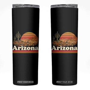 Arizona Desert Sunset Saguaro Cactus Mountains Nature Lover Skinny Tumbler