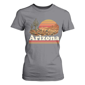 Arizona Desert Sunset Saguaro Cactus Mountains Nature Lover T Shirt For Women