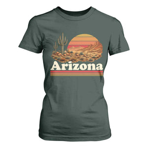 Arizona Desert Sunset Saguaro Cactus Mountains Nature Lover T Shirt For Women