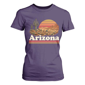 Arizona Desert Sunset Saguaro Cactus Mountains Nature Lover T Shirt For Women