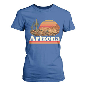 Arizona Desert Sunset Saguaro Cactus Mountains Nature Lover T Shirt For Women