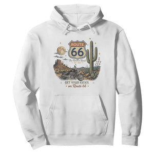 Highway 66 Get Your Kicks Centennial Road Trip Hoodie Vintage 1976 American Cruiser Motorcycle Lover 100th Anniversary Gift