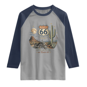 Highway 66 Get Your Kicks Centennial Road Trip Raglan Shirt Vintage 1976 American Cruiser Motorcycle Lover 100th Anniversary Gift