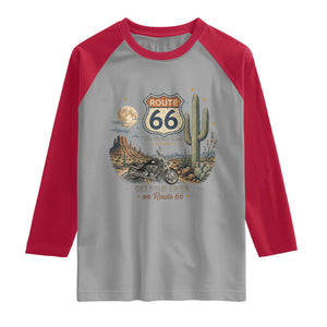 Highway 66 Get Your Kicks Centennial Road Trip Raglan Shirt Vintage 1976 American Cruiser Motorcycle Lover 100th Anniversary Gift