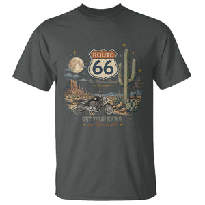 Highway 66 Get Your Kicks Centennial Road Trip T Shirt Vintage 1976 American Cruiser Motorcycle Lover 100th Anniversary Gift
