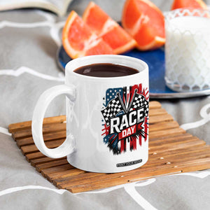 Checkered Flag Racing Coffee Mug Race Day Team Lover TS14 Print Your Wear