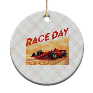 Vintage Racing Formula Car Ceramic Ornament TS14 1pc Christmas Plaid Print Your Wear