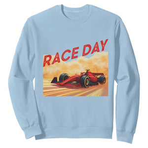 Vintage Racing Formula Car Sweatshirt TS14 Light Blue Print Your Wear