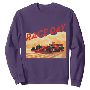 Vintage Racing Formula Car Sweatshirt TS14 Purple Print Your Wear