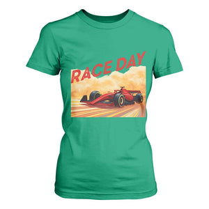 Vintage Racing Formula Car T Shirt For Women TS14 Irish Green Print Your Wear
