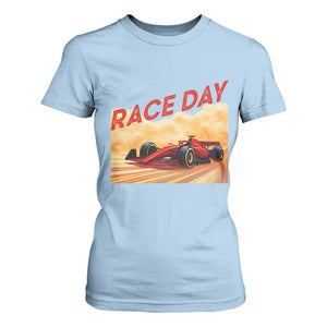 Vintage Racing Formula Car T Shirt For Women TS14 Light Blue Print Your Wear