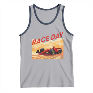 Vintage Racing Formula Car Tank Top TS14 Athletic Heather Navy Print Your Wear