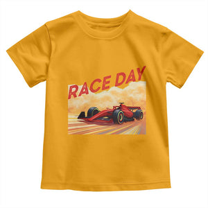 Vintage Racing Formula Car Toddler T Shirt TS14 Gold Print Your Wear