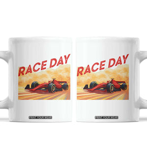Vintage Racing Formula Car Coffee Mug TS14 White Print Your Wear