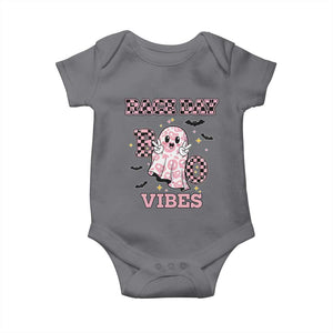 Race Car Halloween Baby Onesie Boo Checkered Coquette Bow TS14 Charcoal Print Your Wear