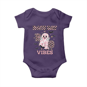 Race Car Halloween Baby Onesie Boo Checkered Coquette Bow TS14 Purple Print Your Wear