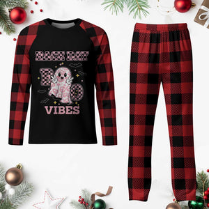 Race Car Halloween Plaid Pajama Set Boo Checkered Coquette Bow TS14 Buffalo Plaid Print Your Wear