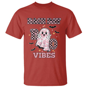 Race Car Halloween T Shirt Boo Checkered Coquette Bow TS14 Red Print Your Wear
