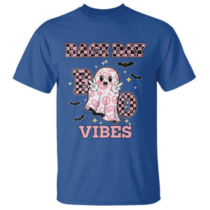 Race Car Halloween T Shirt Boo Checkered Coquette Bow TS14 Royal Blue Print Your Wear