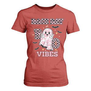 Race Car Halloween T Shirt For Women Boo Checkered Coquette Bow TS14 Red Print Your Wear