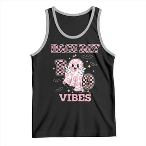 Race Car Halloween Tank Top Boo Checkered Coquette Bow TS14 Black Athletic Heather Print Your Wear