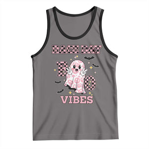 Race Car Halloween Tank Top Boo Checkered Coquette Bow TS14 Deep Heather Black Print Your Wear