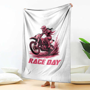 Dirt Bike Girl Throw Blanket Motocross Racing Women TS14 Print Your Wear