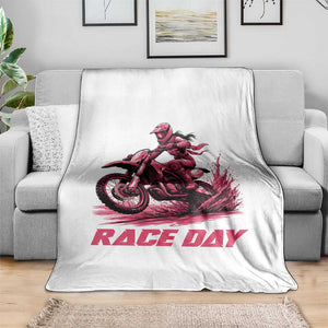 Dirt Bike Girl Throw Blanket Motocross Racing Women TS14 Print Your Wear