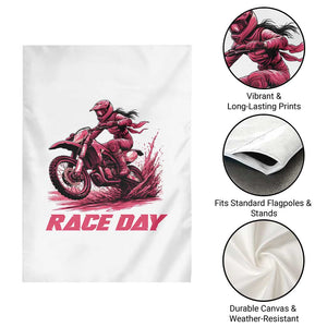 Dirt Bike Girl Garden Flag Motocross Racing Women TS14 Print Your Wear
