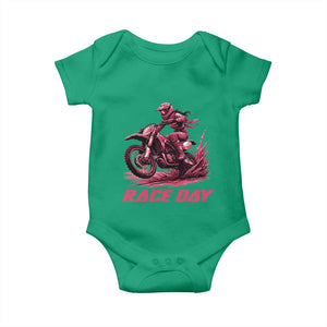 Dirt Bike Girl Baby Onesie Motocross Racing Women TS14 Irish Green Print Your Wear