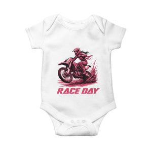 Dirt Bike Girl Baby Onesie Motocross Racing Women TS14 White Print Your Wear