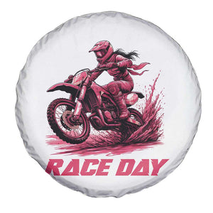 Dirt Bike Girl Spare Tire Cover Motocross Racing Women TS14 Print Your Wear