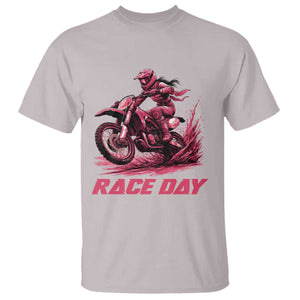 Dirt Bike Girl T Shirt Motocross Racing Women TS14 Ice Gray Print Your Wear