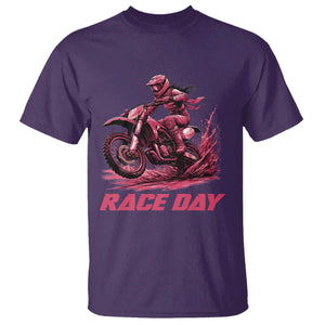 Dirt Bike Girl T Shirt Motocross Racing Women TS14 Purple Print Your Wear
