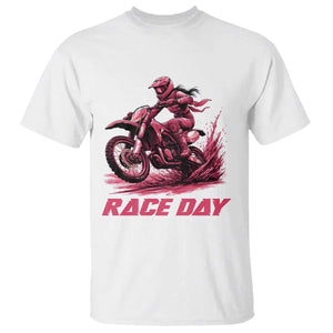 Dirt Bike Girl T Shirt Motocross Racing Women TS14 White Print Your Wear